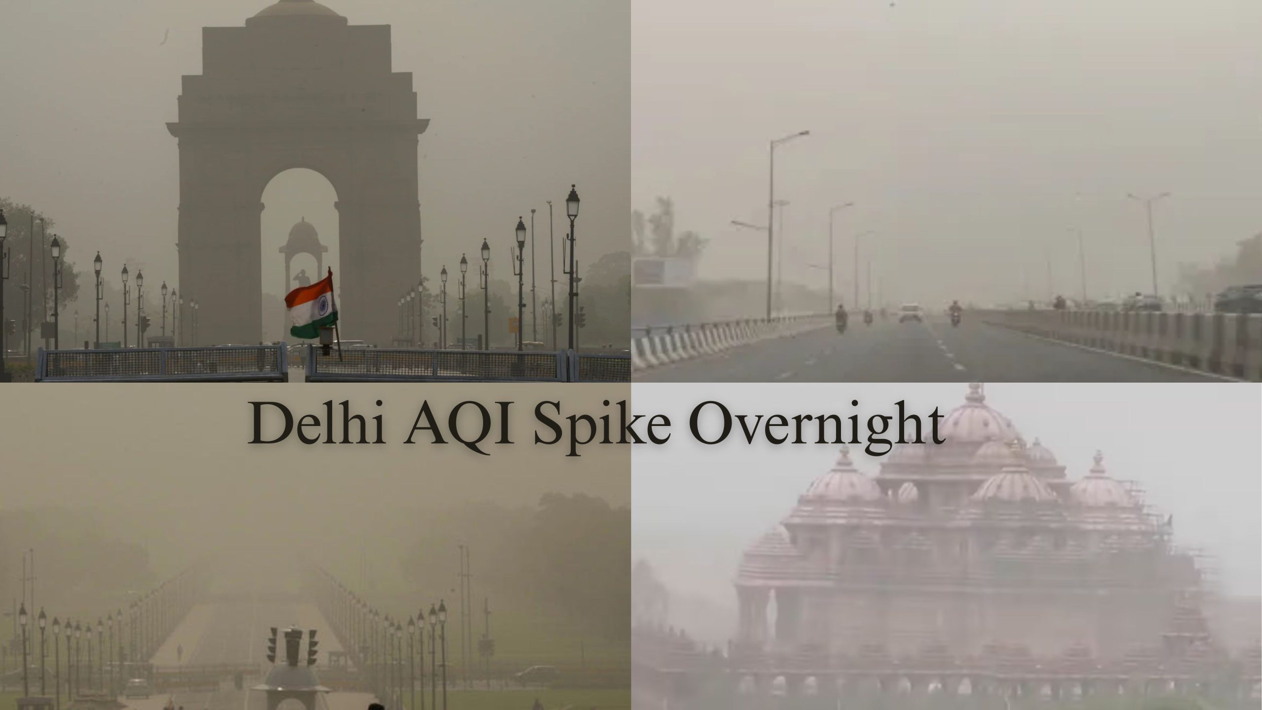 Delhi AQI Spike Overnight Air Quality Turns ‘Poor’